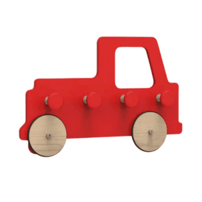 Moover Coat Rack Wall Hooks Fire Truck