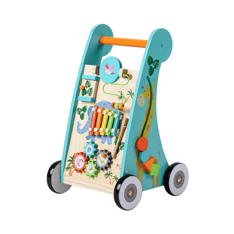 Teamson Kids Activity Walker Natural Blue