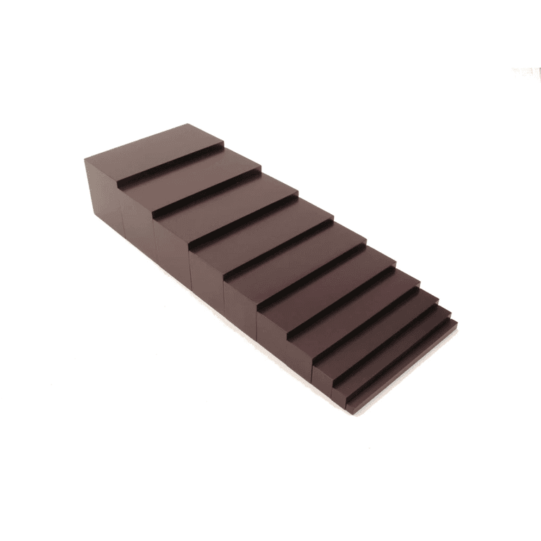Pink Montessori Mini Brown Stairs Family Set