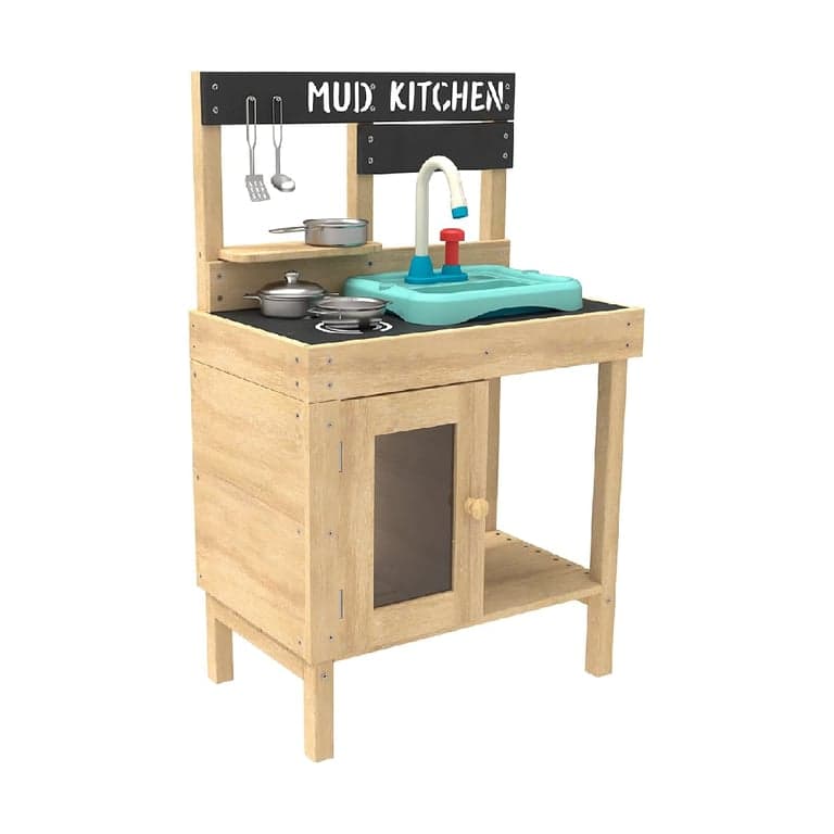 TP Toys Splash and Play Happy Chef Wooden Mud Kitchen