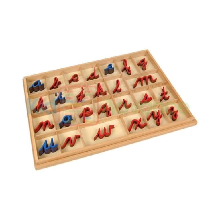 Kid Advance Montessori Cursive Moveable Alphabets With Box