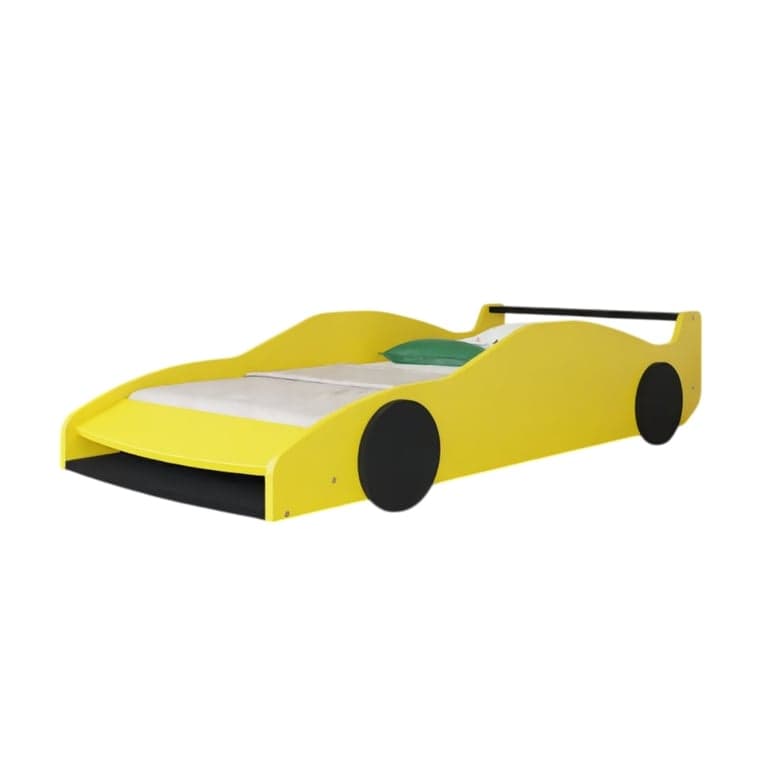 Benlemi Lit Voiture Ferrari F40 Jaune Noir 160 x 80