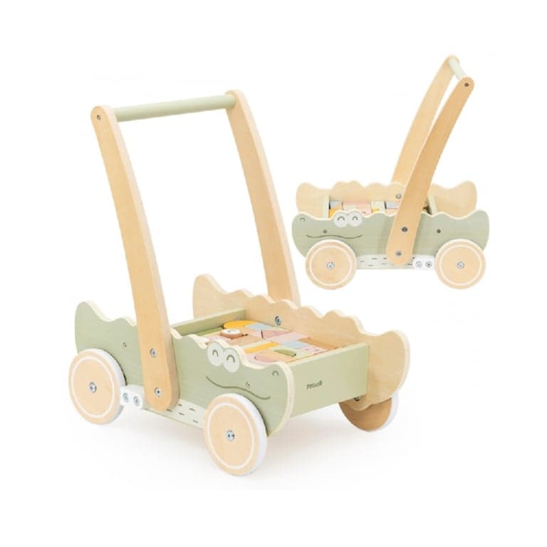 Viga Chariot de Marche Avec Blocs Crocodile