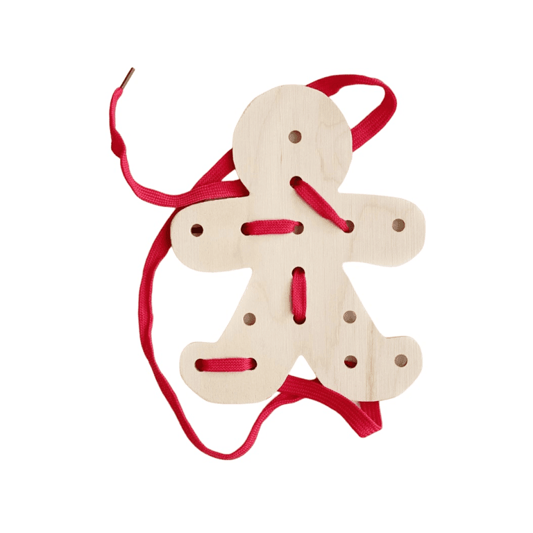 Mama P's Place LLC Lacing Board Gingerbread Red