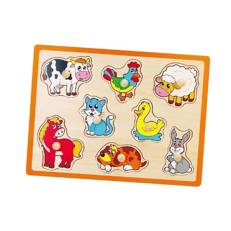 Viga Puzzle à Boutons Animaux de la Ferme