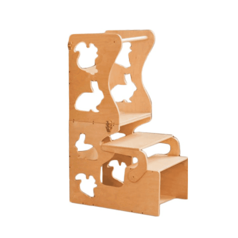 Wood and Hearts Tour Convertible pour Tout-Petits Formes Animales