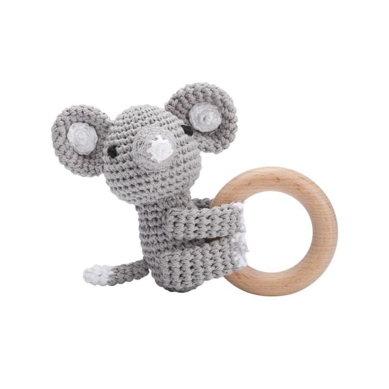 Wonder Space Baby Rattle Crochet Elephant