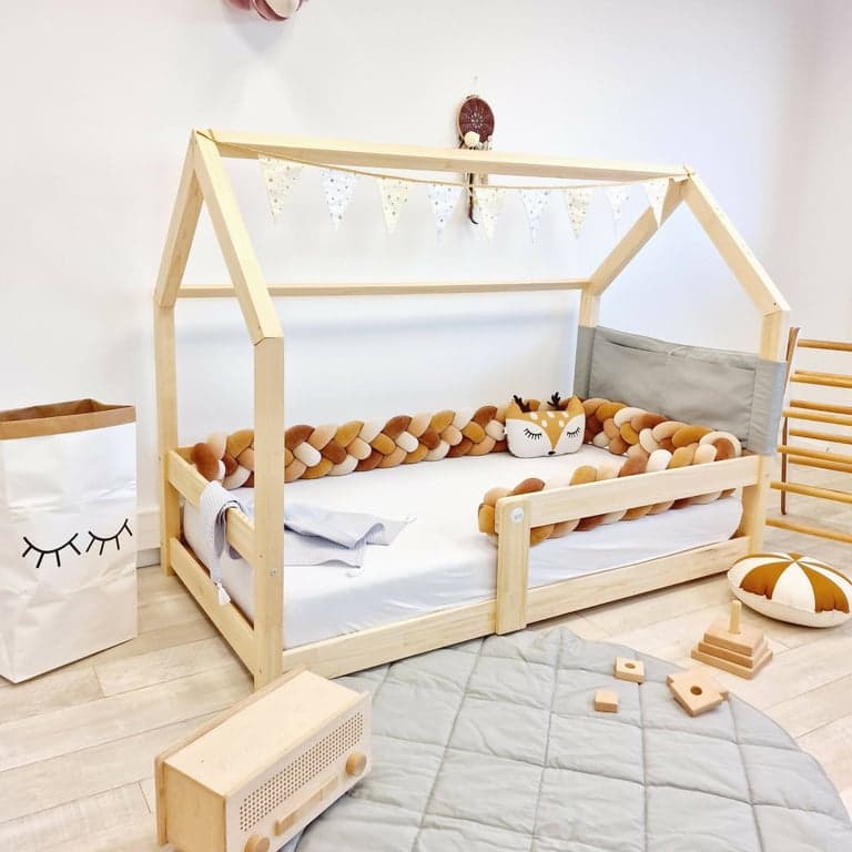 Mia&Lou Lit maison Mia Naturel 80 x 160 cm
