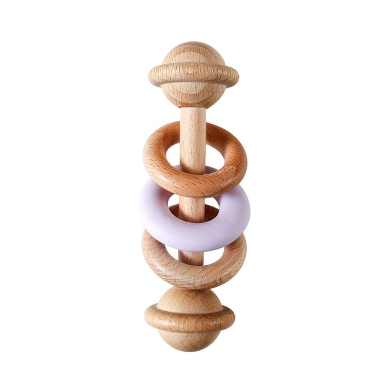 Wonder Space Baby Rattle Purple