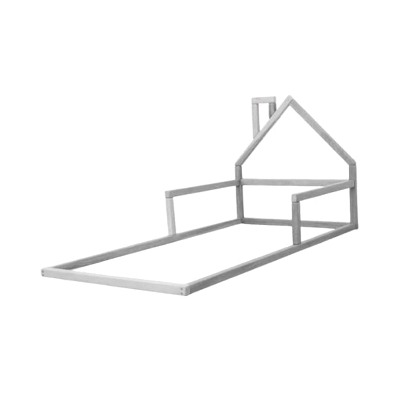 BusyWood House Floor Bed Model 3 King Size Gray