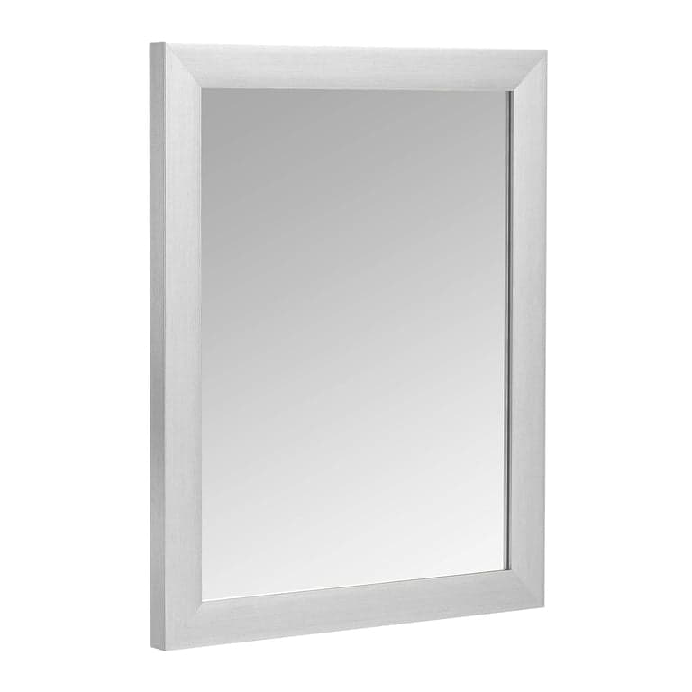 Amazon Basics Rectangular Wall Mirror 16 x 20 Inches Standard Trim Nickel