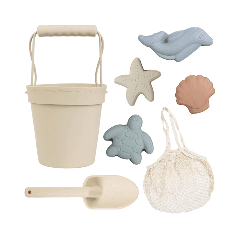 BLUE GINKGO Sand Bucket Set Beige