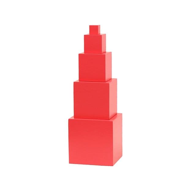 Kid Advance Montessori Toddler Pink Tower 5 Steps