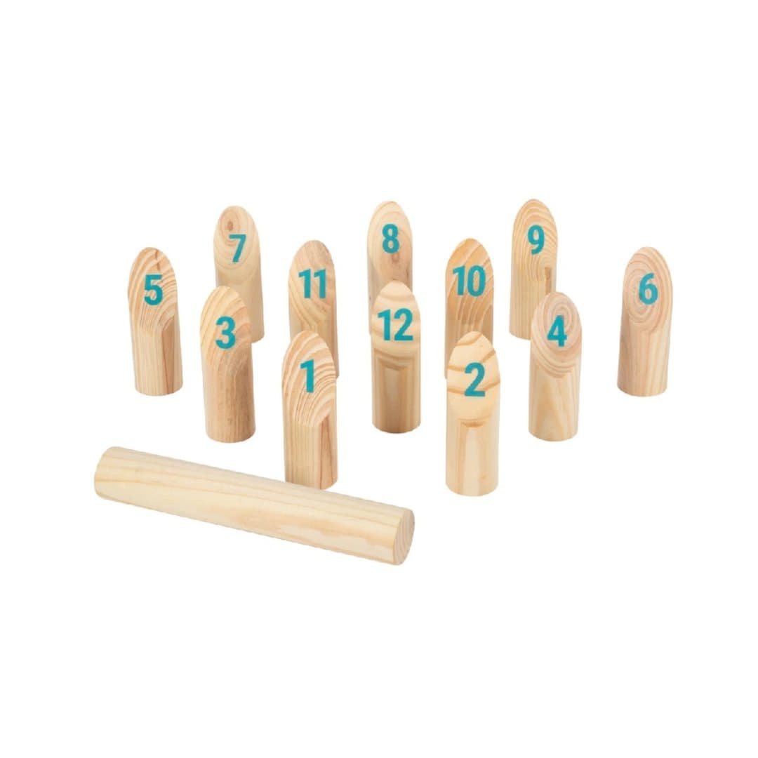 Small Foot Jeu Kubb Viking avec Chiffres Active