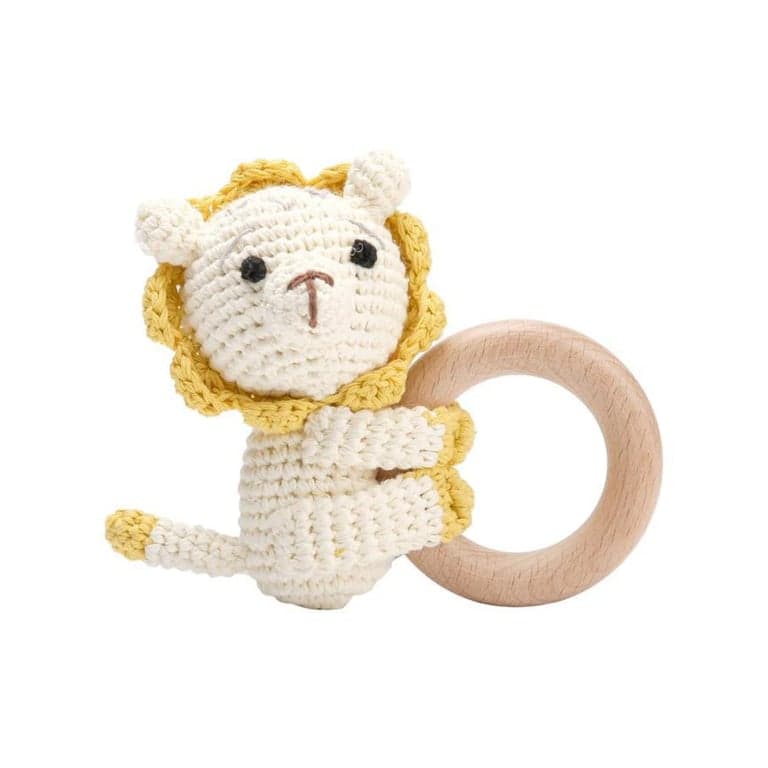 Wonder Space Baby Rattle Crochet Lion