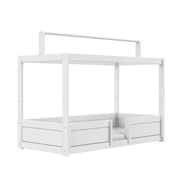 LIFETIME Kidsroom Lit 4-en-1 avec Structure Supérieure Blanc Premium