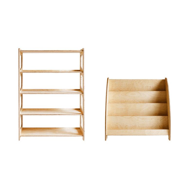 Weco Étagère & Étagère à Jouets Ensemble Clair