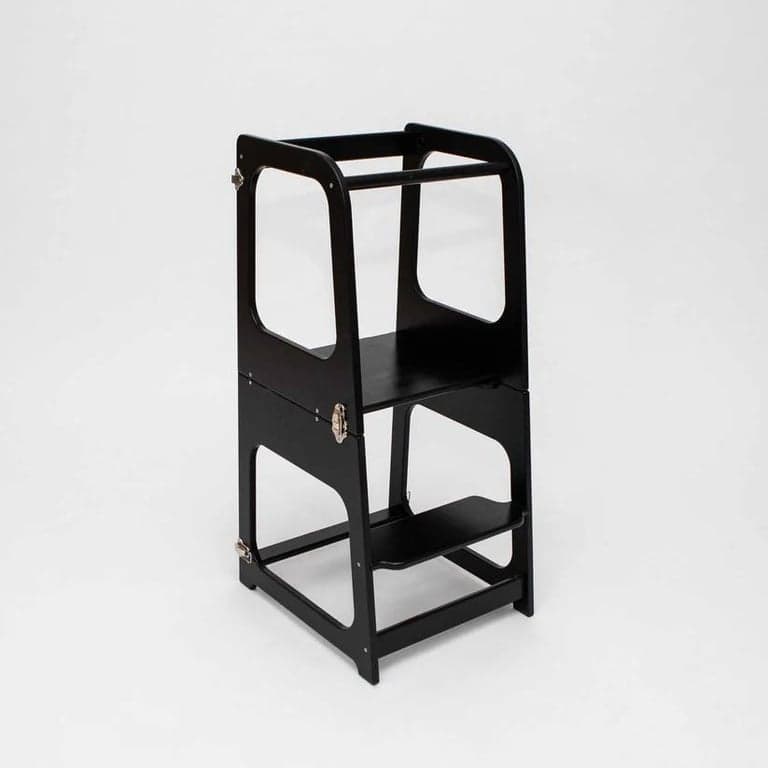 Sweet Home From Wood 2-in-1 Convertible Kitchen Tower Black
