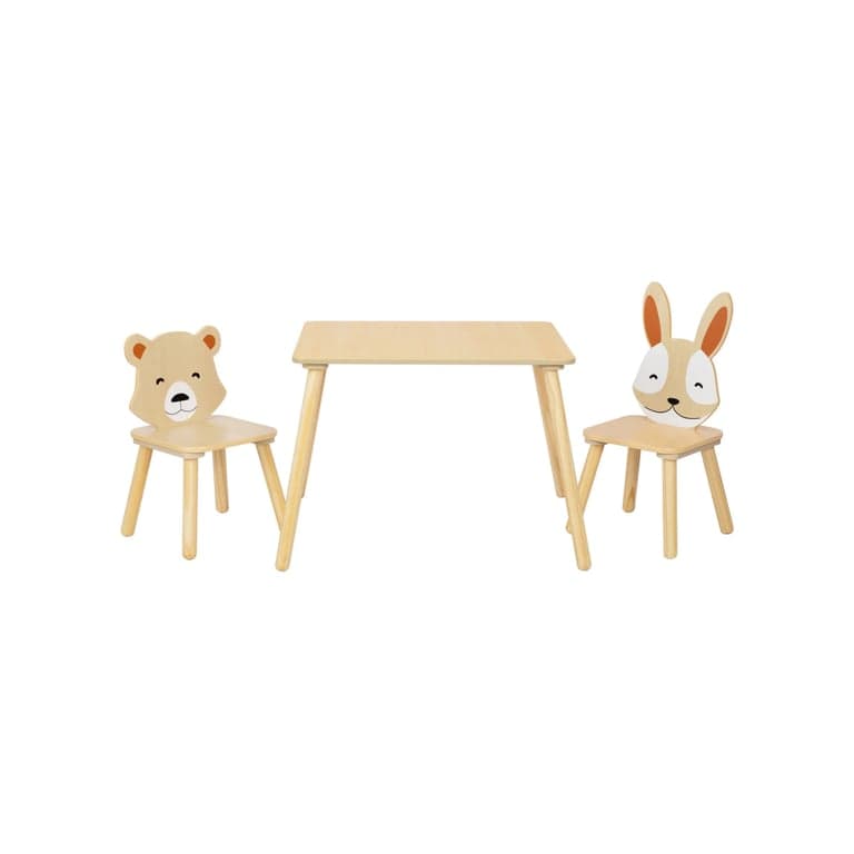 Busy Kids Table et 2 chaises Animaux
