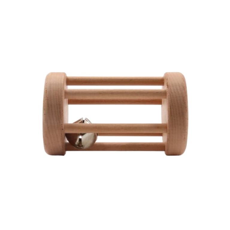 Akasia Wood Art Wooden Bell Cylinder