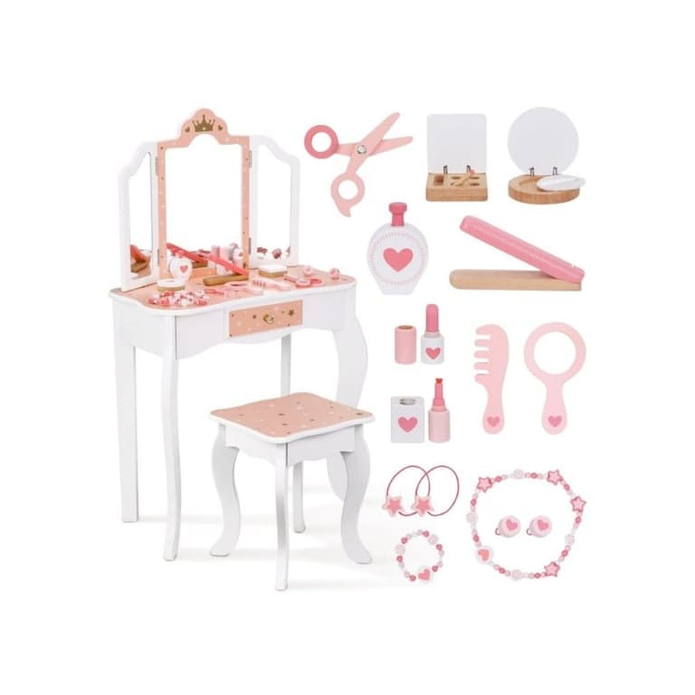 Woopie Green Coiffeuse Avec Accessoires