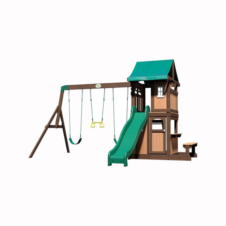 Backyard Discovery Swing Set With Playhouse Lakewood