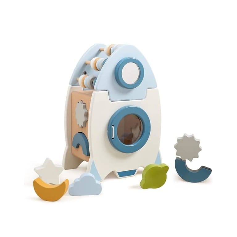 Clever Toys Box Learning Rocket Shape Sorter
