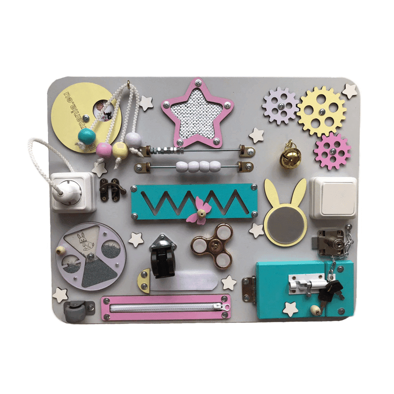 BabyMania Busy Board Rose