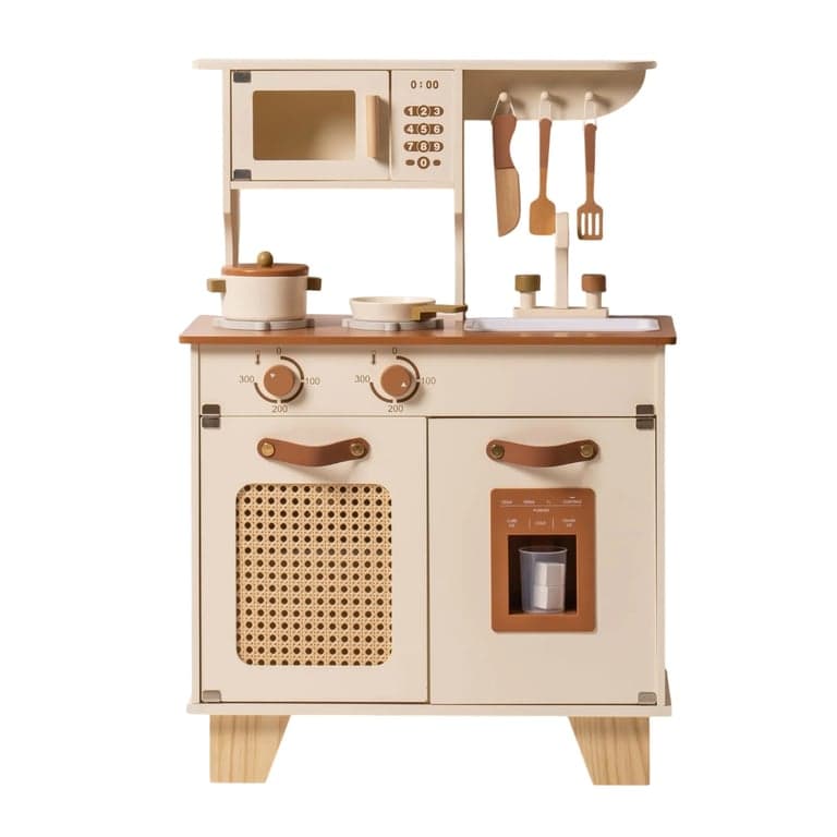 ROBUD Cuisine en Bois pour Enfants Mocha Montessori