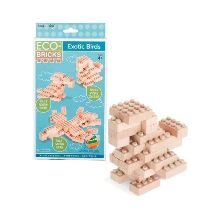 Once Kids 3-in-1 Eco-Bricks Exotic Birds