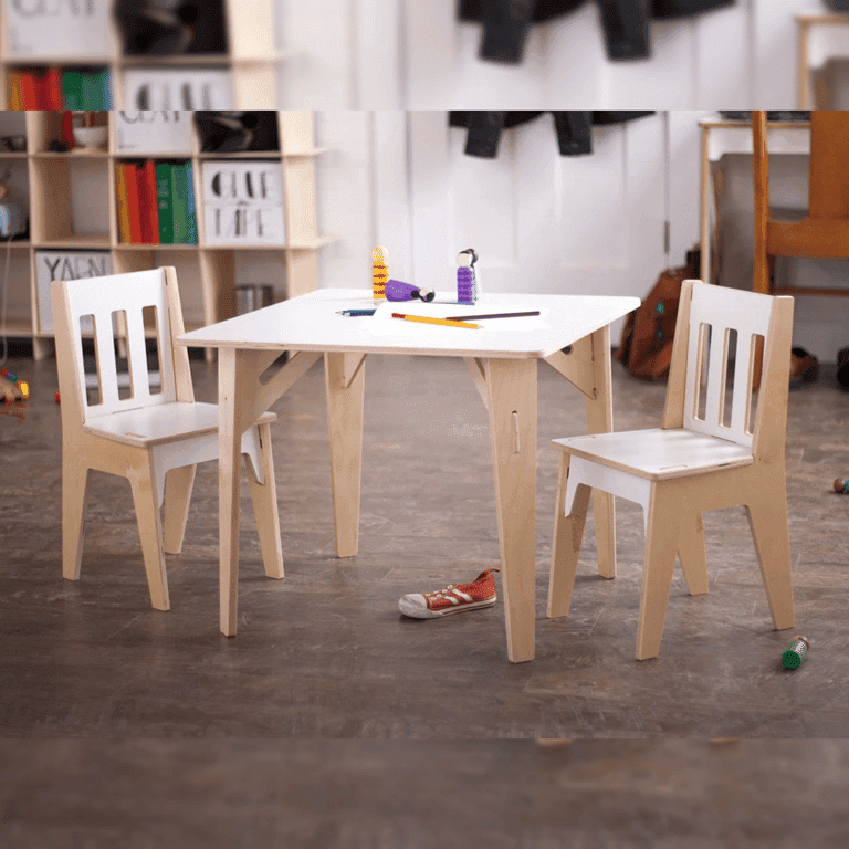 Sprout Kids Table and Chairs Set Two-Tone