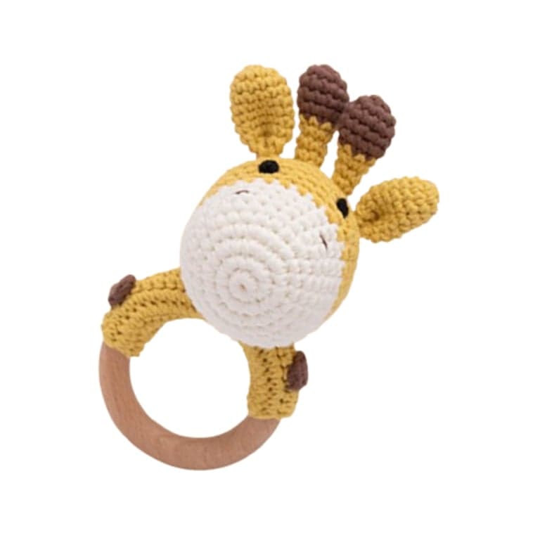 Wonder Space Baby Rattle Crochet Giraffe