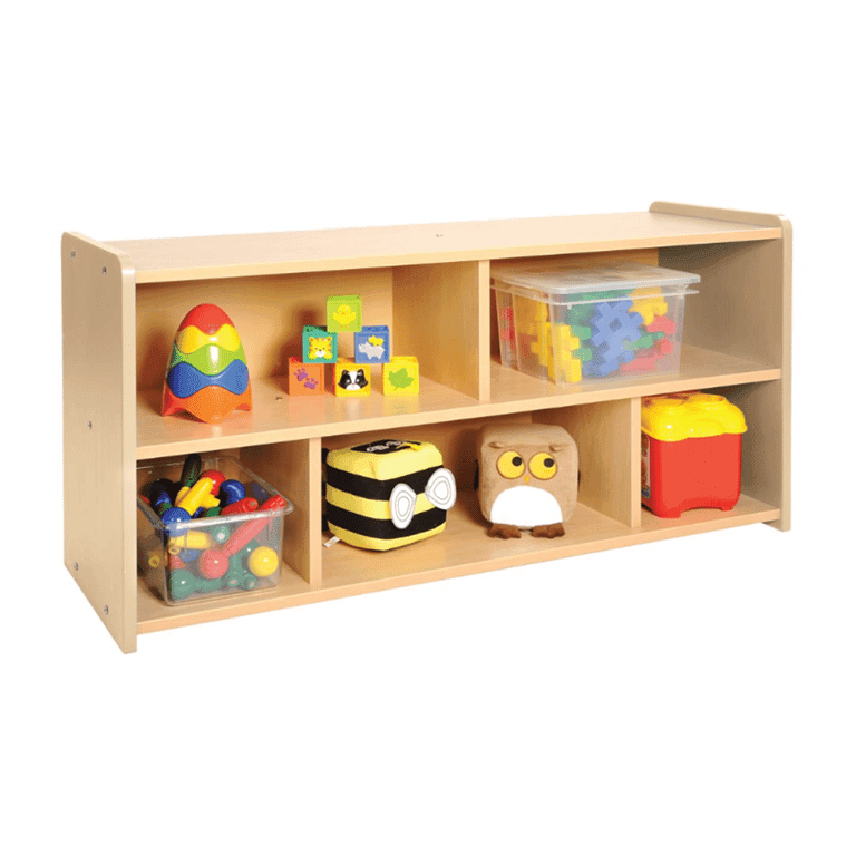 Kaplan Early Learning Nature Color Toddler Storage Shelf Unit Natural