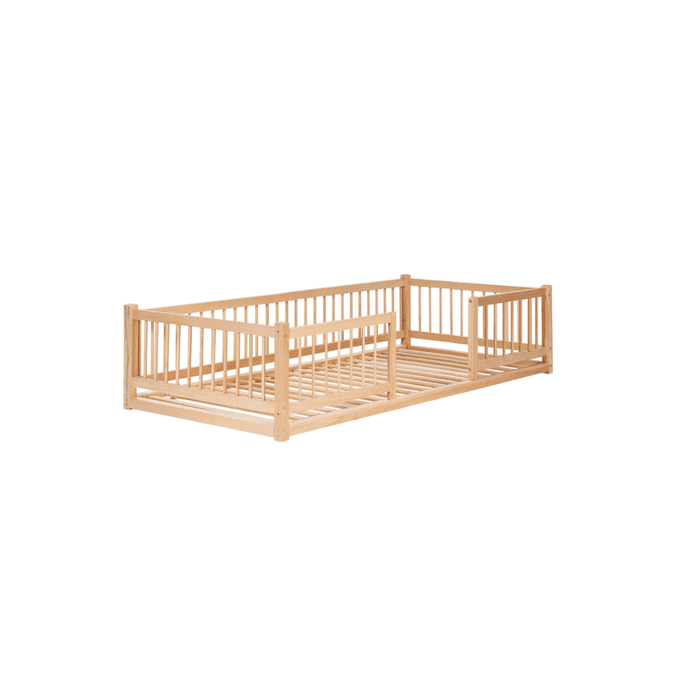 Simre Home Living Floor Bed With Rails Option 4 Full