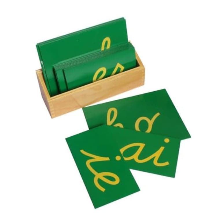 Elite Montessori Sandpaper Letters Cursive Double With Box