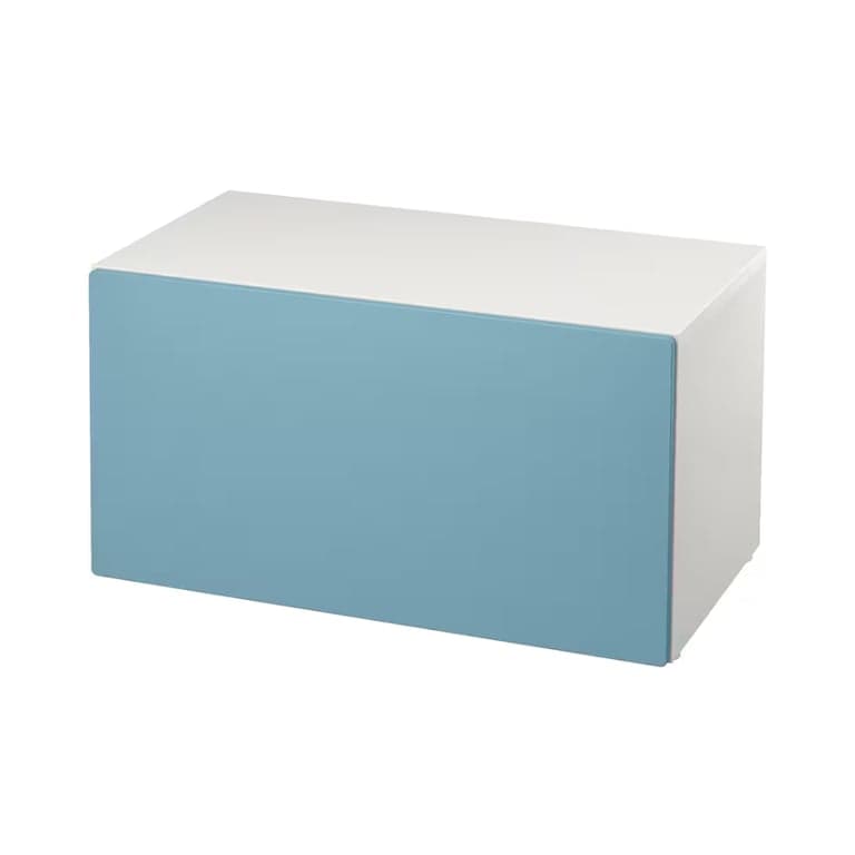 IKEA SMÅSTAD Bench With Toy Storage White and Blue