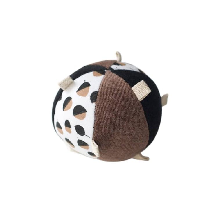 Wee Gallery Taggy Ball With Rattle Acorn