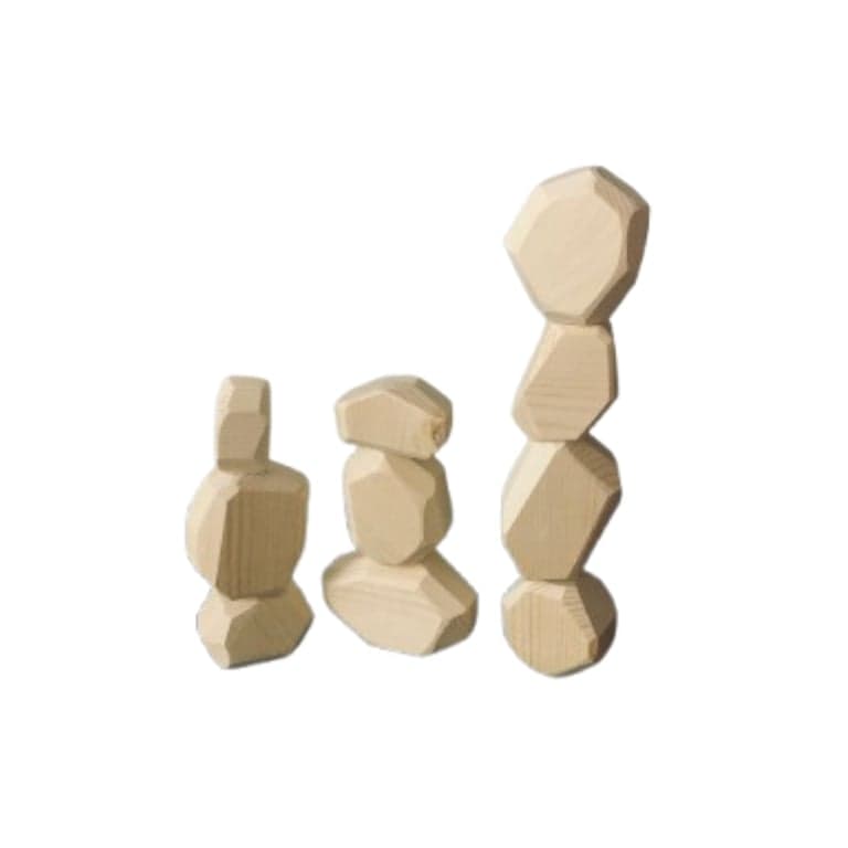 Le Blackbird Woodshop Stacking Rocks Unfinished