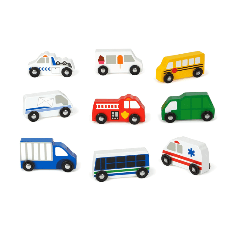 Melissa & Doug 9-Piece Cars Set