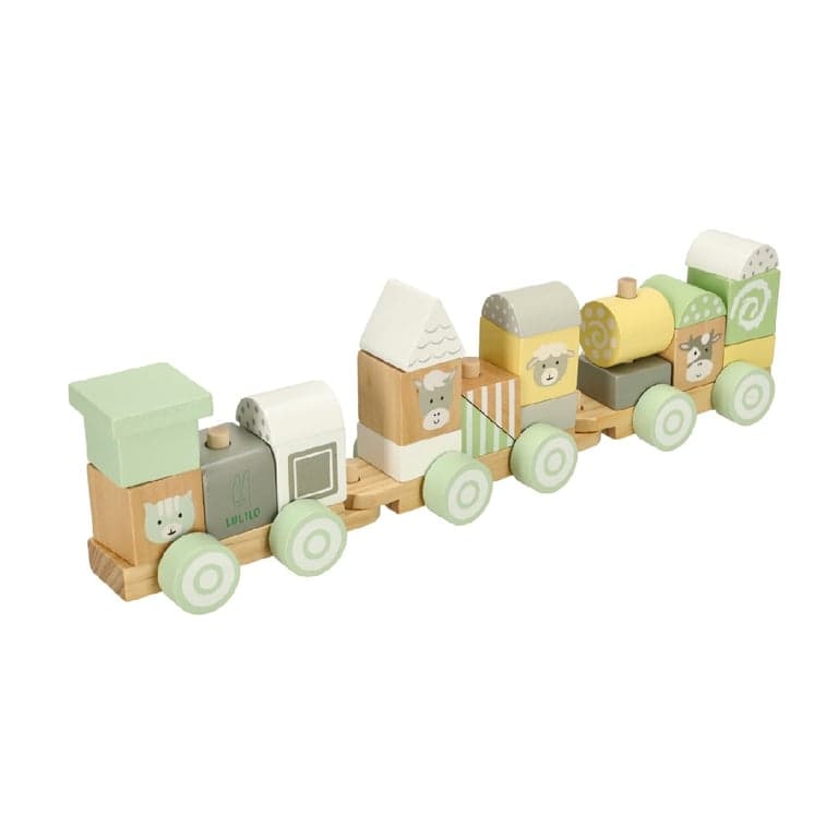 Lulilo Train à empiler pastel