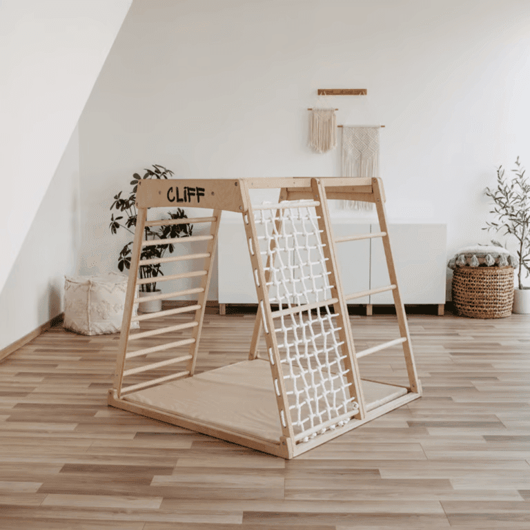 Jouets de Falaise Pro Ensemble de Terrain de Jeu Blanc