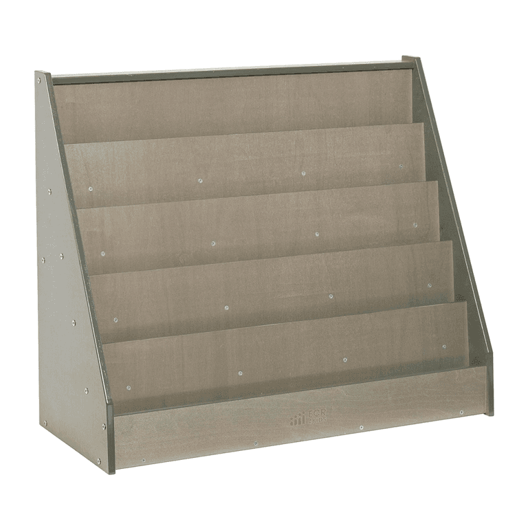 ECR4Kids Streamline Single-Sided Bookshelf Gray Wash