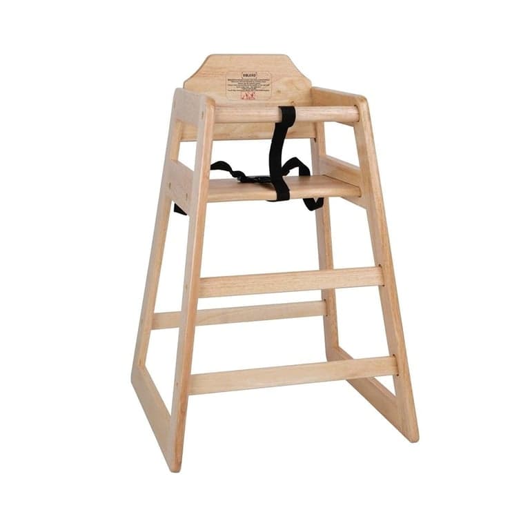 Bolero Wooden High Chair Natural