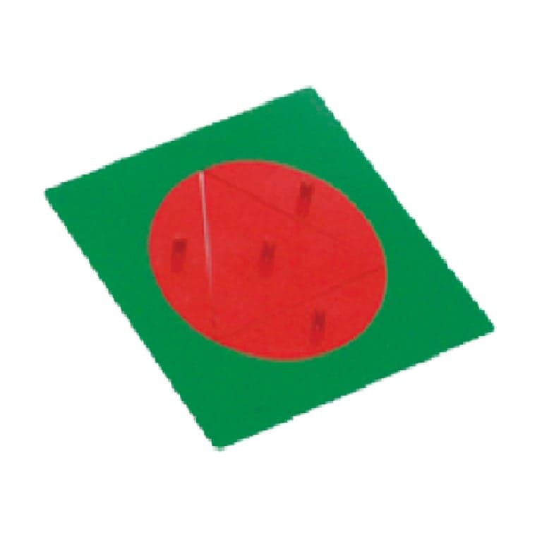 Bruins Montessori Metal Triangle Inscribed in Circle