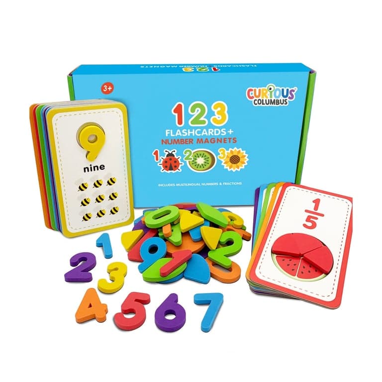 Curious Columbus Flashcards & 123 Magnetic Numbers