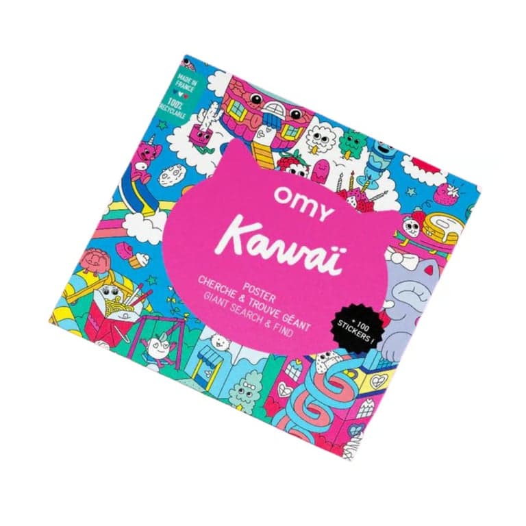 OMY Grande Affiche Cherche-et-trouve Kawaii