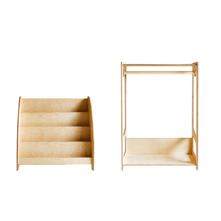 Weco Porte-manteau et Étagère Ensemble Clair
