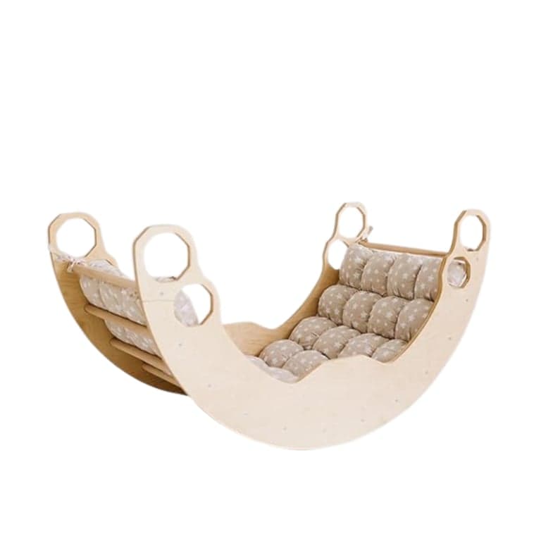 WOOD&ROOM Large Climbing Arch With Cushion Beige Stars