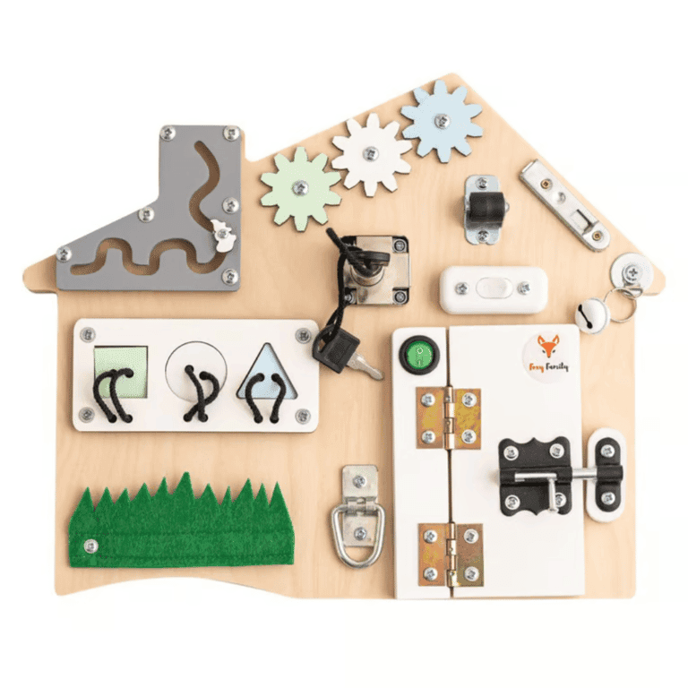 Foxy Family Mini Busy Board Menthe Bleue