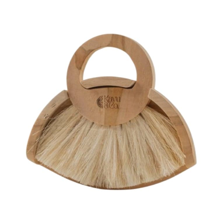 Kayu & Co. Wooden Dustpan and Brush Set Small 17 cm
